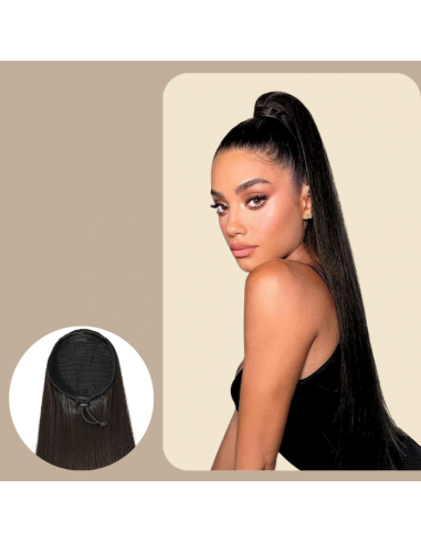 Koński ogon Ponytail Czarny Na Sznurku Remy Hair Prosty Toutes les collections ici