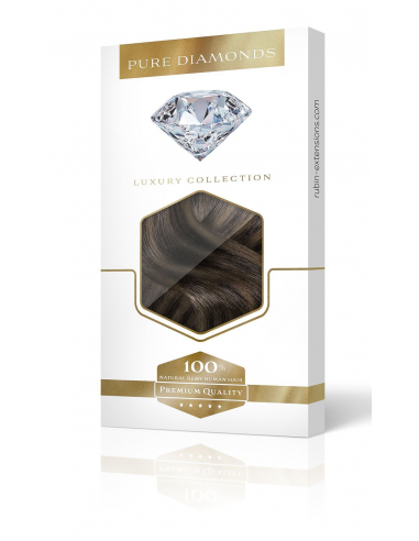 CLIP-IN EXTENSION PURE DIAMONDS LINE Noir & Brun Doré Naturel plus qu'un jeu 