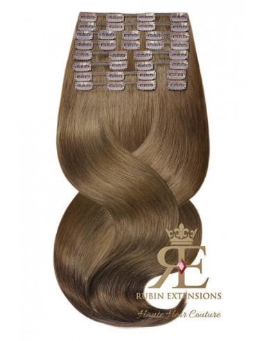 CLIP-IN EXTENSIONS DELUXE LINE Brun Doré Naturel solde