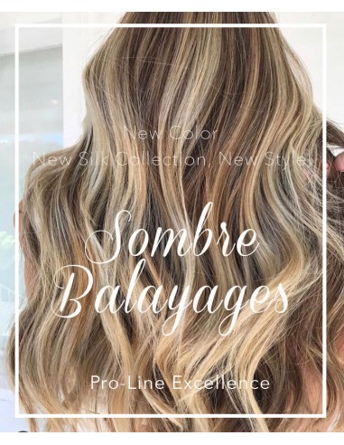 DELUXE LINE SOMBRE-BALAYAGES  Brun Chocolat Foncé & Blond Platine Découvrez la collection