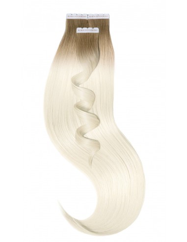 Extensions Adhésives - Tape-in Extensions, Racines-Foncées, Brun noisette & Blond Platine l'évolution des habitudes 