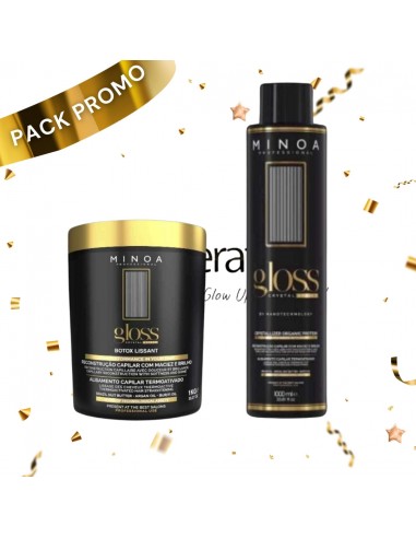 Pack Lissage Minoa gloss + Botox Minoa Gloss lot sur le site 